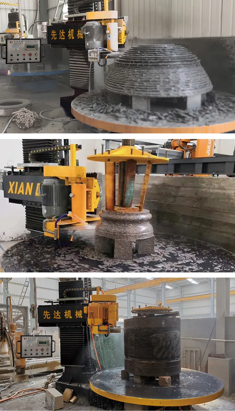 Column Cap and Base Profiling Machine