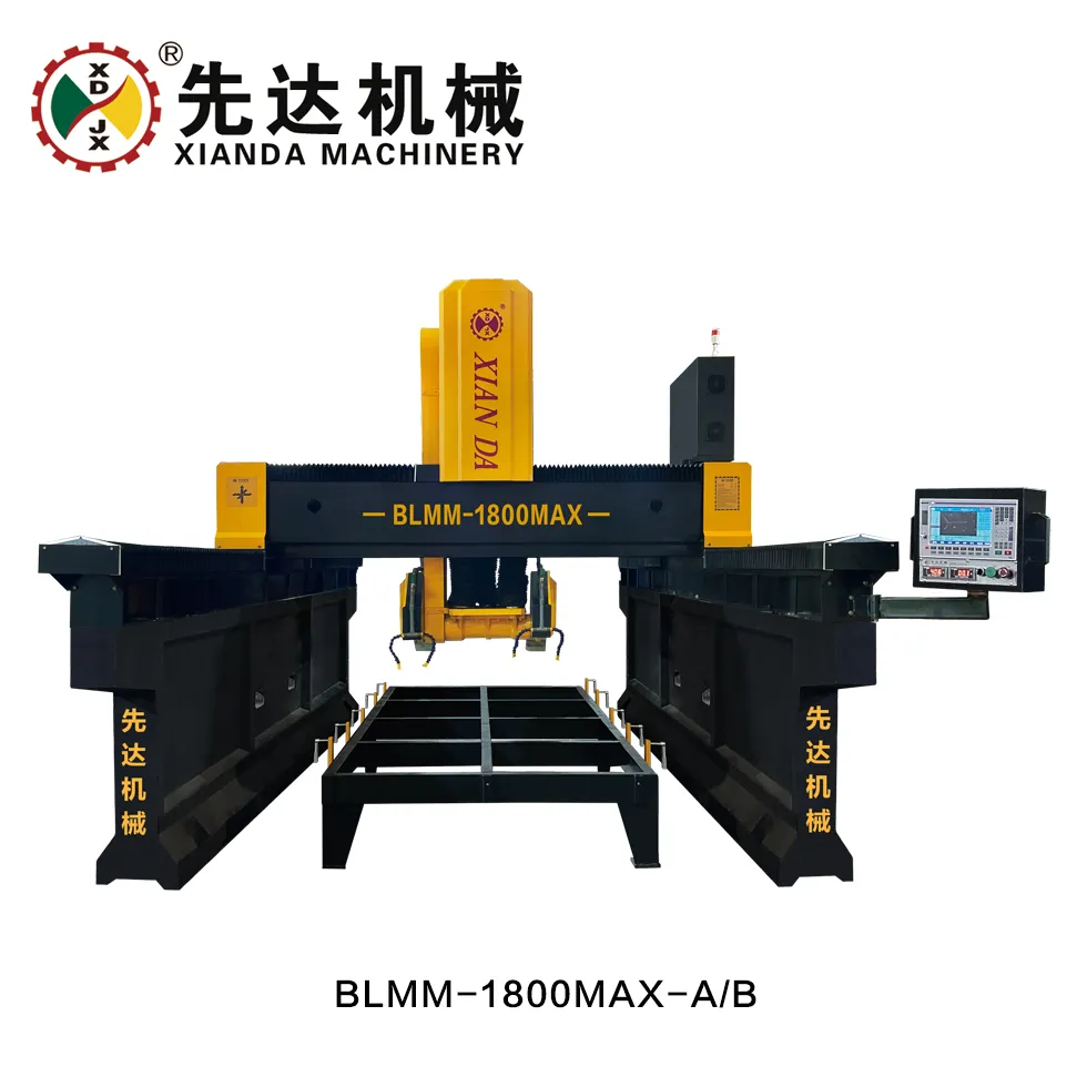 Dual Beam Bridge Type Marble and Granite Cutting and Milling Machine