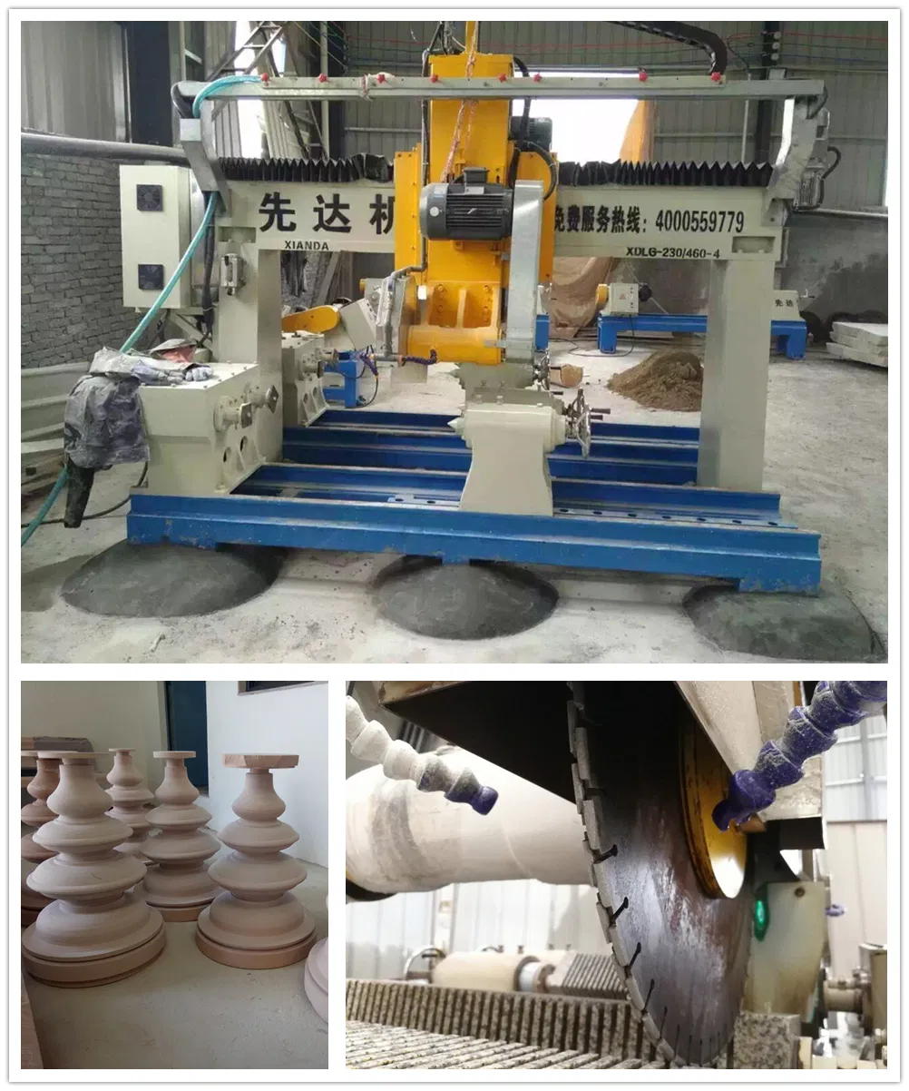 Four PCS Baluster Cutting Machine Processing Pillar&Column Base Caps&Roadblock