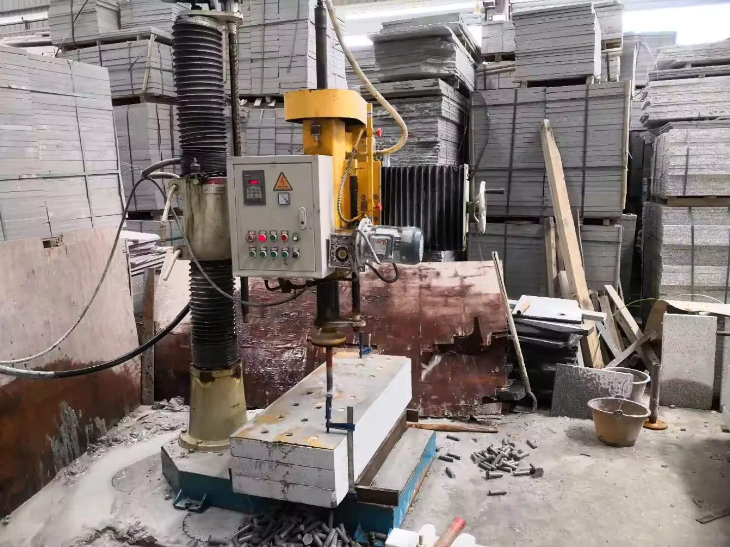 Heavy Duty Vertical Drilling Machine High Precision for Stone
