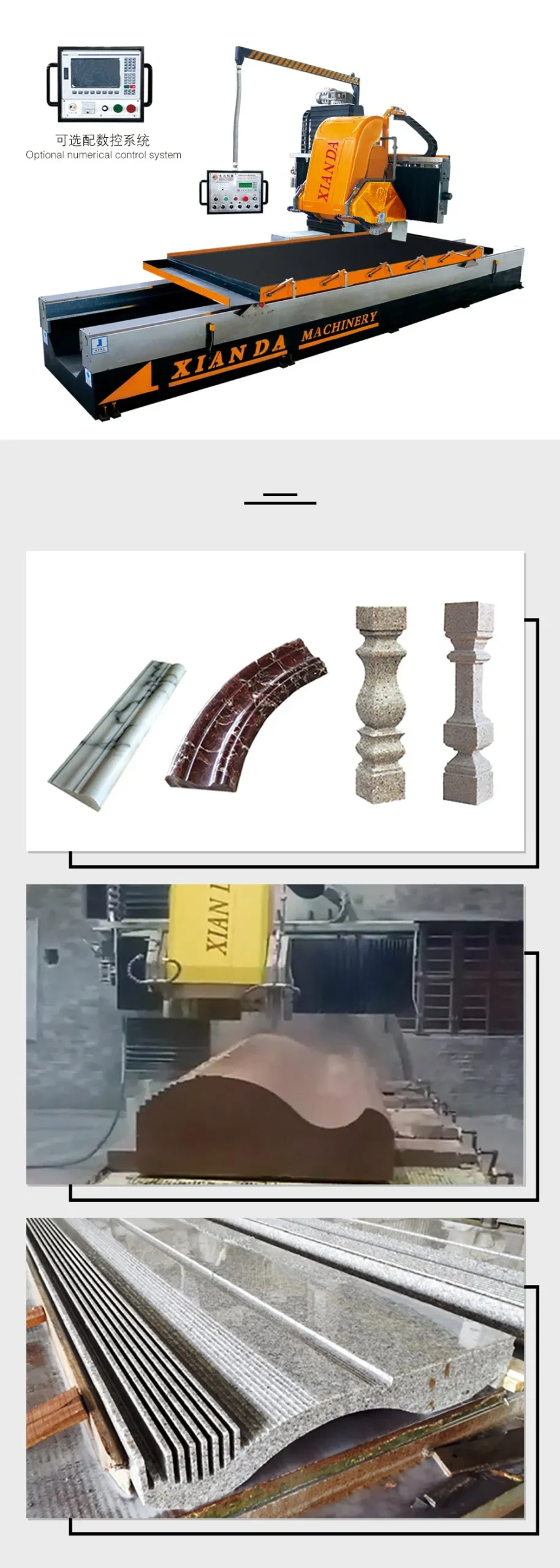 Overseas Service After Sale Profiling Linear Machine /Automatic Stone Profiling Linear Stone Cut&amp; Cutting Machine/ Stone Processing Machine// Stone Cutter