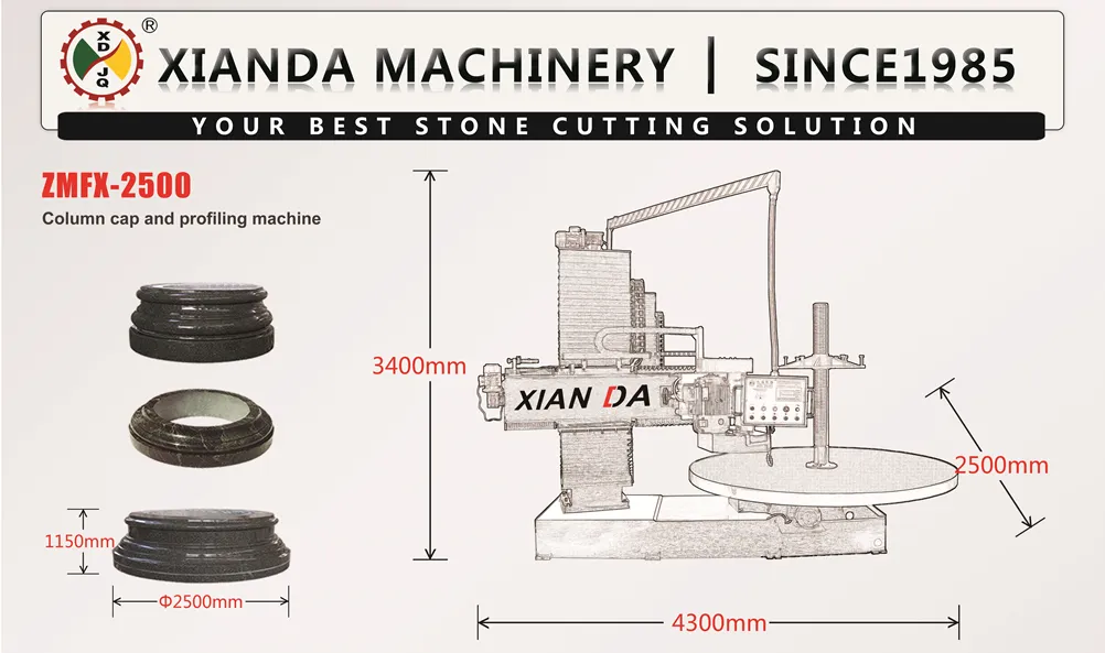PLC/CNC Column Cap and Base Profiling Machine