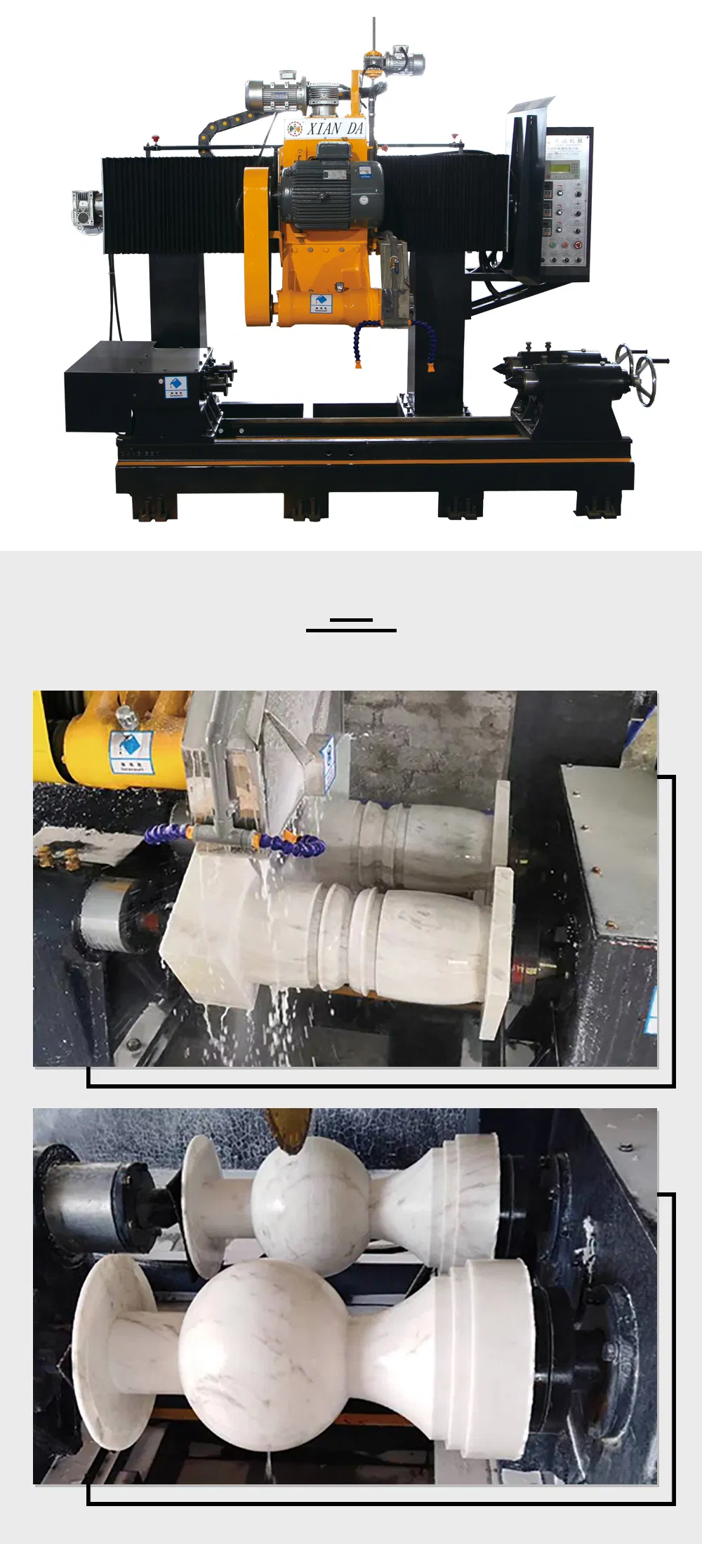 PLC/CNC Control High Efficiency Two PCS Baluster Cutting Machine