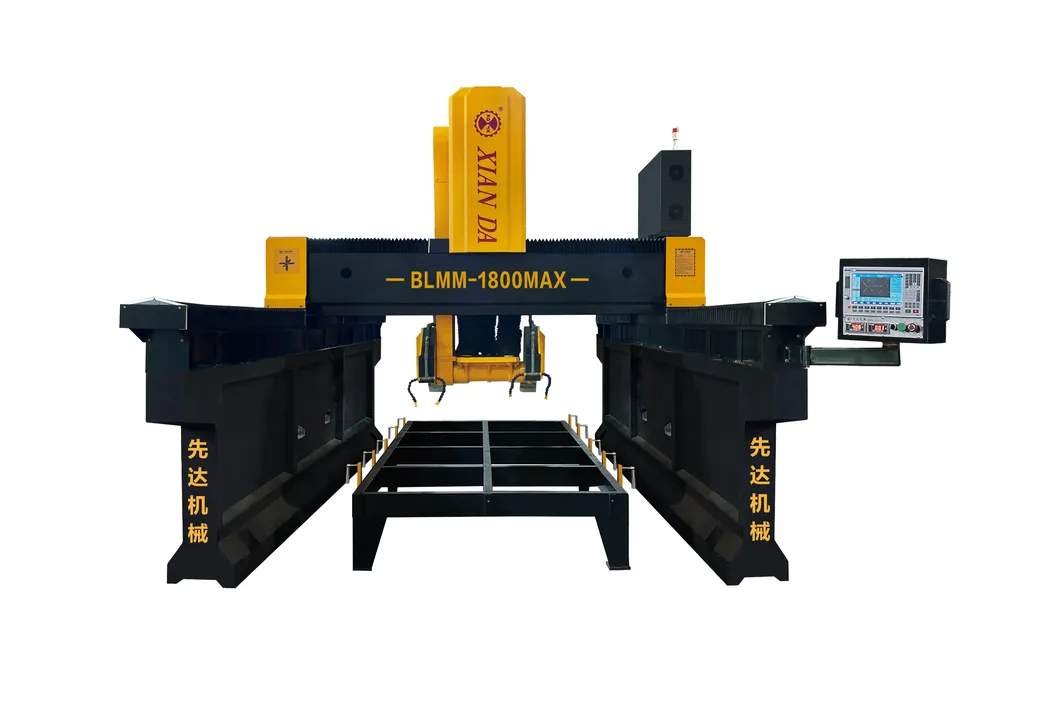 Xianda Machinery Heavy Type Dual Beam Bridge Type Cutting and Milling Machine Blmm-1800max-a/B Blmm-1800max-2D-a/B