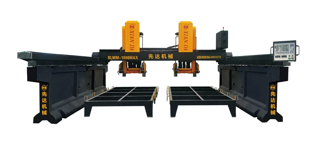 Xianda Machinery Heavy Type Dual Beam Bridge Type Cutting and Milling Machine Blmm-1800max-a/B Blmm-1800max-2D-a/B