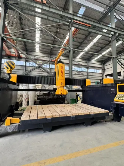 Multifunctional 5 Axis CNC Bridge Saw for Granite Marble Stone Fabrication