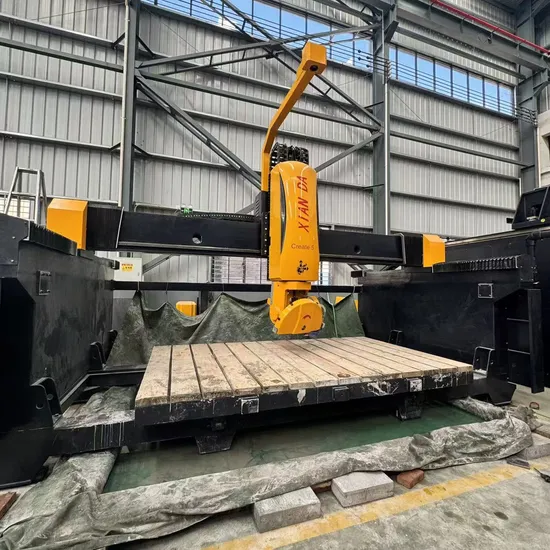 5 Axis CNC Granite Marble Bridge Saw Machine Stone Processing Equipment