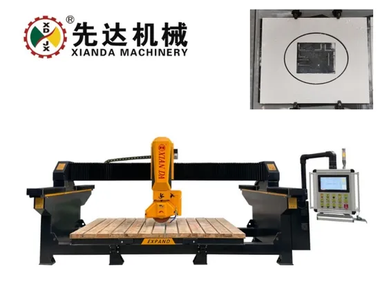 Xianda Stone Machinery Infrared Bridge Saw Laser Stone Tile Cutter CNC Cutting Machine for Marble, Granite, Quartz Kitchen Countertop Making