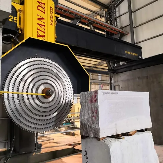 PLC Controlled Multi Bridge Saw Block Cutting Machine Granite Marble Stone Processing Equipment