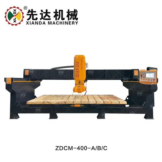 Infrared 3-Axis CNC Stone Bridge Saw Cutting Processing Chamfering Machine for Marble Granite Quartz Slab Block Cutter Machinery for Sale