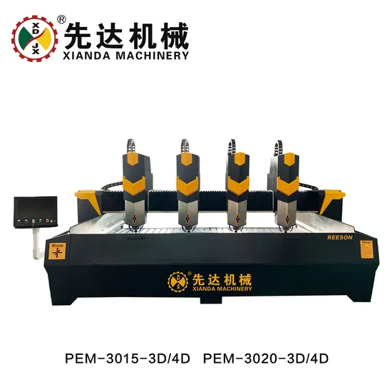 Planar Stone Carving Machine Xianda Factory Jade and Copper Plate Carving Marble-Granite Processing