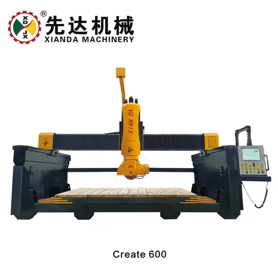 5 Axis Bridge Cutting Machine,5axis Linkage CNC System,CAD,3dmodeling.Suitable for Granite, Marble, Microcrystalline Stone, Rock Slab, Glass Cutting and Proces
