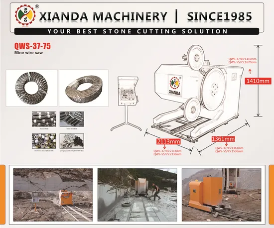 Xianda Automatic Quarry Wire Saw Stone Machine