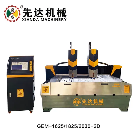 Xianda Planar Stone Carving Machine for Carving Granite Engraving Machine/ Router Manufacturer
