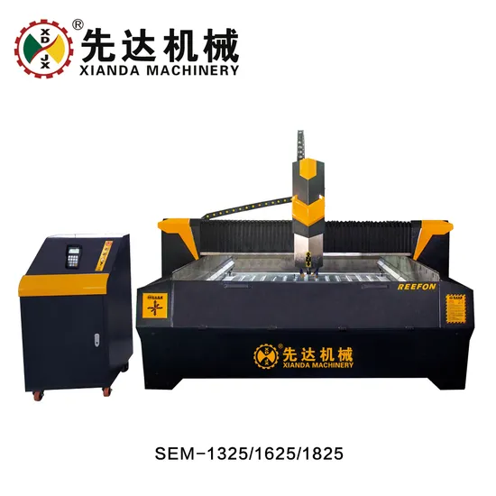 Xianda 3 Axis Planar Stone Carving Machine for Engraving Marble Granite