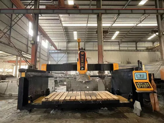 Italian System 5 Axis CNC Bridge Saw Automatic Marble Granite Quartz Slab Milling Machinery Kitchen Sink Countertop Making Stone Cutting Machine Factory Price