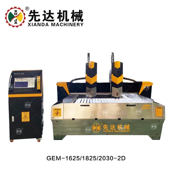 Two Spindles Planar Stone Carving Machine (Granite) Gem-1625/1825/2030-2D