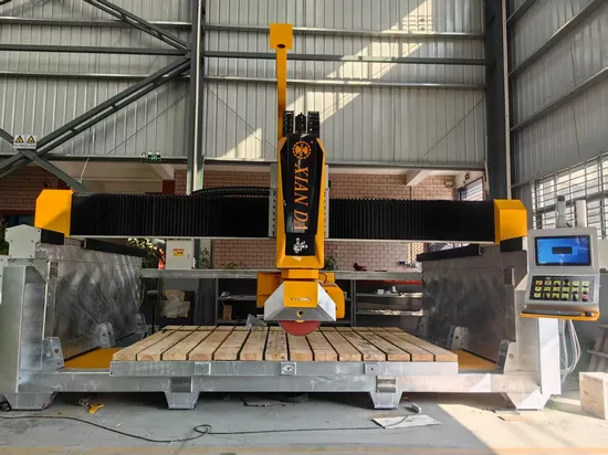 5 Axis CNC Bridge Saw Stone Tile Cutter Saw Blade Cutting Machine for Marble Granite Quartz Kitchen Countertop