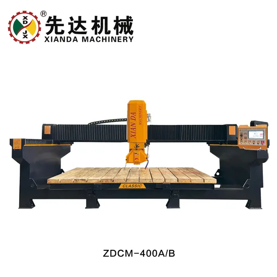 Xianda PLC 400 Laser Bridge Cutting Machine Saw Machine Stone Cutting Machine Auto Bridge Saw for Slab Sheet Board Cutter