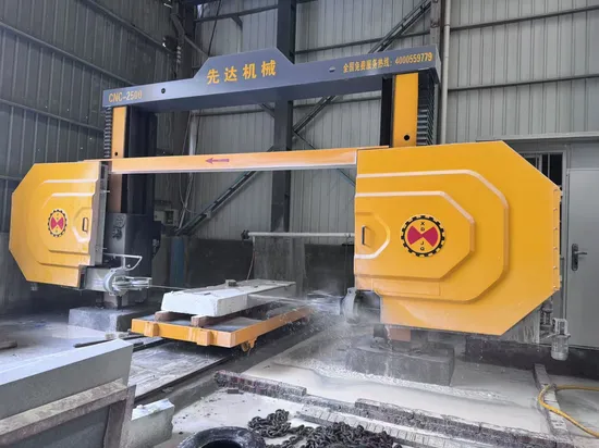 CNC Block Saw for Wire Diamond Wire Cutting Saw Curve Shape Stone Slab Processing Machine