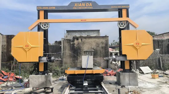 Four Wheels CNC Diamond Wire Saw Machine for Block Cutting
