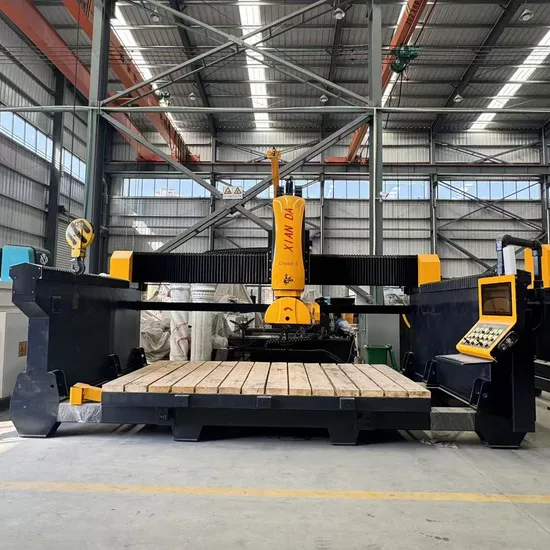 Multifunctional 5 Axis CNC Bridge Saw for Granite Marble Stone Fabrication