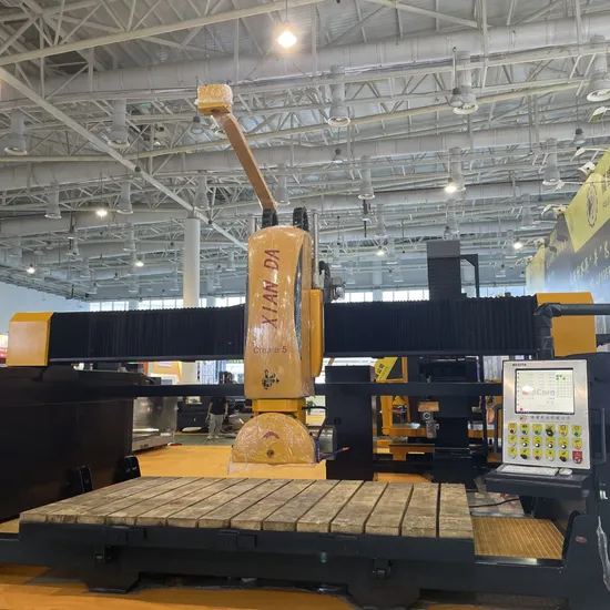 High-Precision 5-Axis Bridge-Type CNC Cutting Machine for Complex Stone Fabrication
