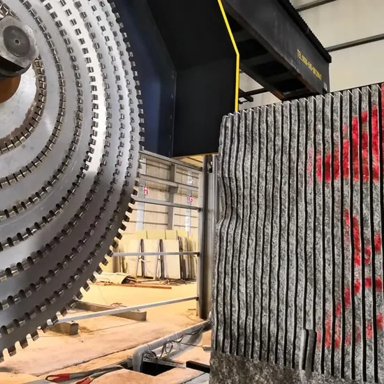 Granite Marble PLC Multi Bridge Saw Cutting Machine