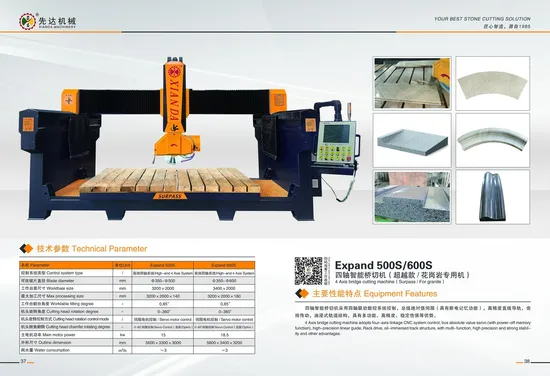 2025 China Wholesale Multifunctional 3 Axis Automatic High Speed Cut Bridge Saw Tile Cutter CNC High Speed Stone Granite Cutting Machine & Surpass &for Granite