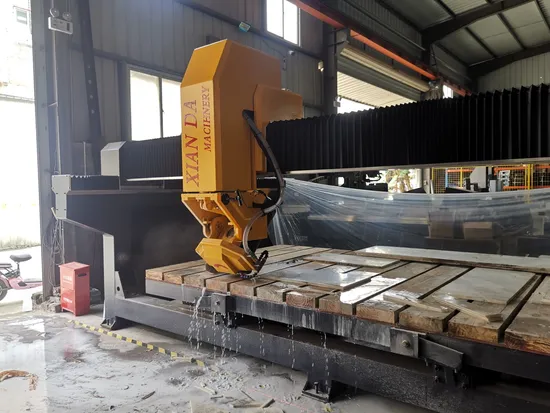 Infrared 3-Axis CNC Stone Bridge Saw Cutting Processing Chamfering Machine for Marble Granite Quartz Slab Block Cutter Machinery for Sale