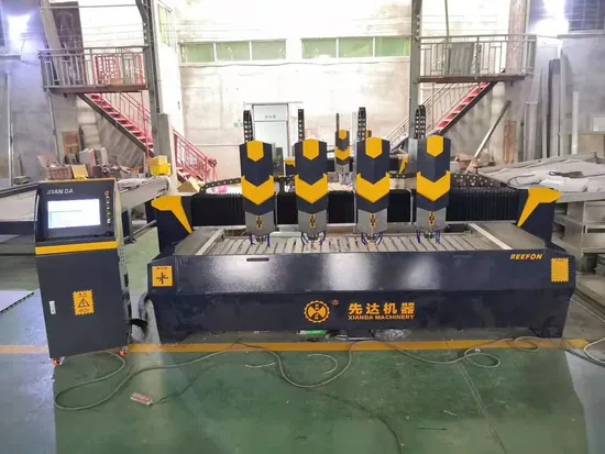 Xianda New Style /CNC Flat Stone Engraving Machine/3-Axis Linkage /Robot/Marble Granite Bluestone Jade Agate Copper Plate Aluminum Plate Engraving/