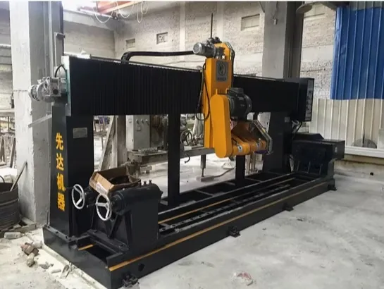 Industrial CNC Solid Column / Pillar Router — Marble & Granite Processing