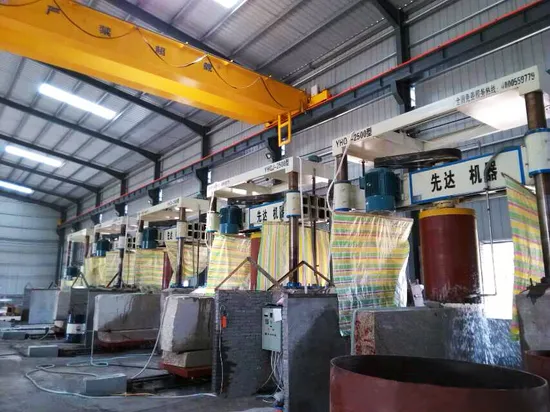 Four-Cylinder Gantry Stone Cutting Machine for Processing Column Slab