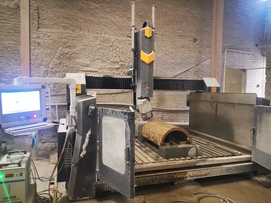 4 Axis CNC Stone CNC Router Marble & Granite Engraving Machine