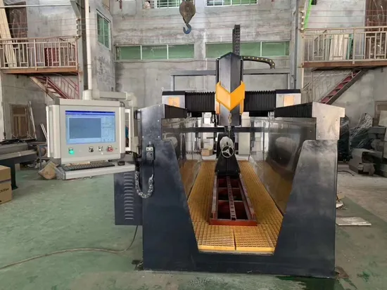 4 Axis Column Carving Machine for Engracing Marble Granite Router Stone Cutting Machine Manufacturer