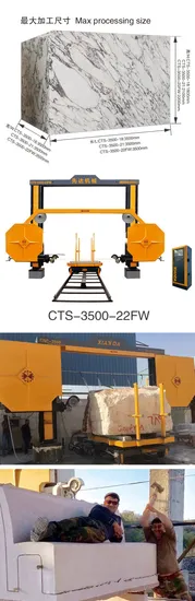 CNC Diamond Wire Saw Machine for Marble Granite Processing