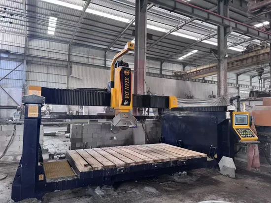 Italian System 5 Axis CNC Bridge Saw Automatic Marble Granite Quartz Slab Milling Machinery Kitchen Sink Countertop Making Stone Cutting Machine Factory Price