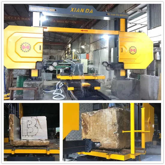 Block Dividing Cutting Machine Diamond Wire Saw Marble Granite Slab