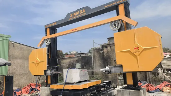 Four Wheels CNC Diamond Wire Saw Machine for Block Cutting