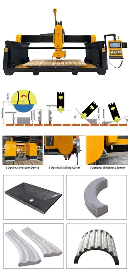 5 Axis CNC Machine Automatic Cutting Granite Marble Quartz