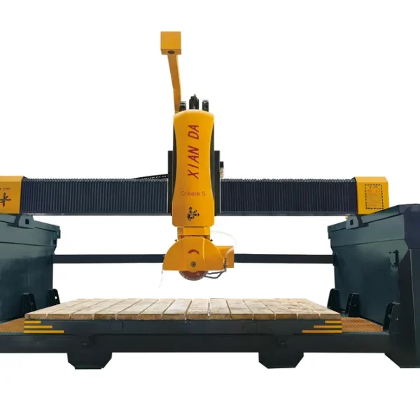 Xianda Machinery 5 Axis Bridge Cutting Machine for Marble Granite Quartz Kitchen Countertop