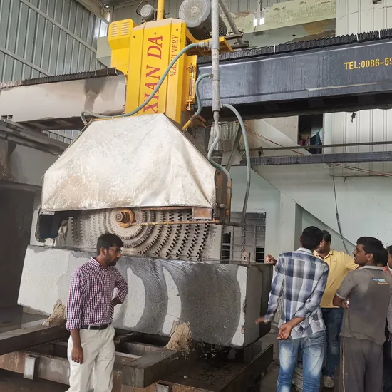 Stable Operation Multi Bridge Saw Block Cutting Machine PLC for Granite Marble Production Line