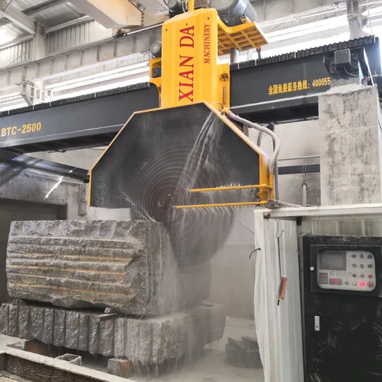 PLC Controlled Multi Bridge Saw Block Cutting Machine Granite Marble Stone Processing Equipment