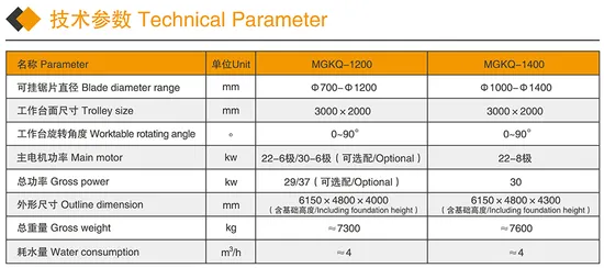 Xianda Mechanical Four Column Medium Block Cutting Machine, Suitable for Cutting Thick Granite and Marble Slabs, Curbstone