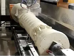 4 Axis CNC Stone Router Automatic Cylinder Rotary Carving Machine for Balustrade and Roman Column