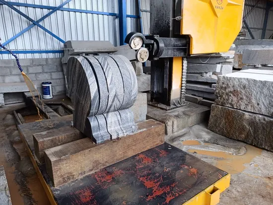 11kw CNC Diamond Wire Saw Profile Router Stone Profiling Machine Cutting Granite