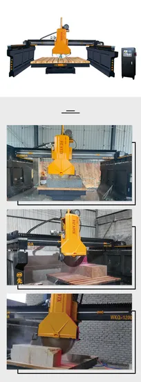 Xianda Middle Block Cutting Machine Rotating 0~90° Wkq-1200 for Cutting Thick Slabs and Paving Stone