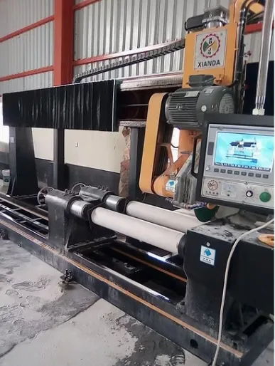 Industrial CNC Solid Column / Pillar Router — Marble & Granite Processing