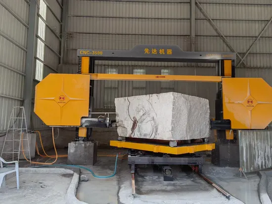 Xianda Machinery CNC Diamond Wire Saw Machine with 360degree Rotary Trolley