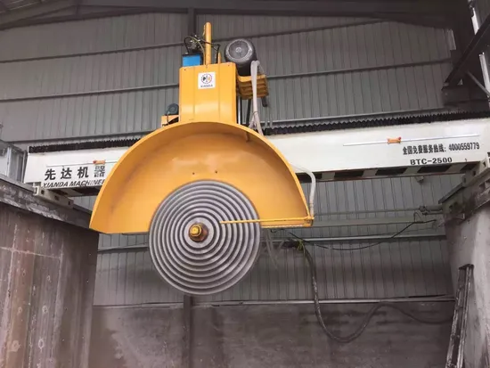 Btc-2200/2500/2800 Block Cutting Machine Specially Cutting Granite and Marble